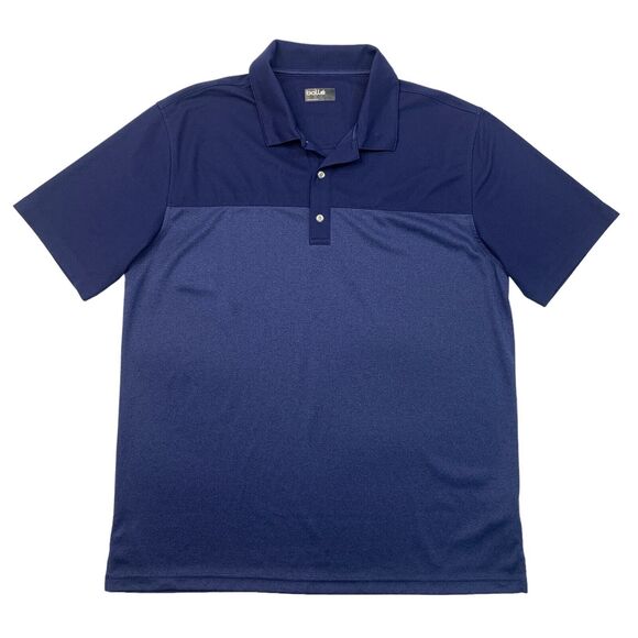 Bolle Polo Shirt Mens XL Extra Large Navy Short Sleeve Moisture Wick Performance - Picture 1 of 9